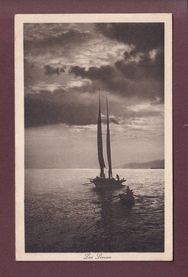 BARQUE DU LAC LEMAN - 1917
