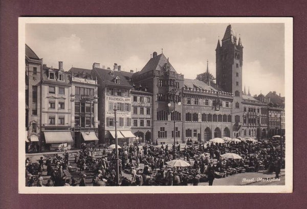 BASEL - Marktplatz - 1932