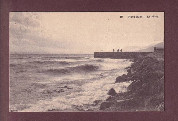 NEUCHÂTEL - Le Môle - 1920