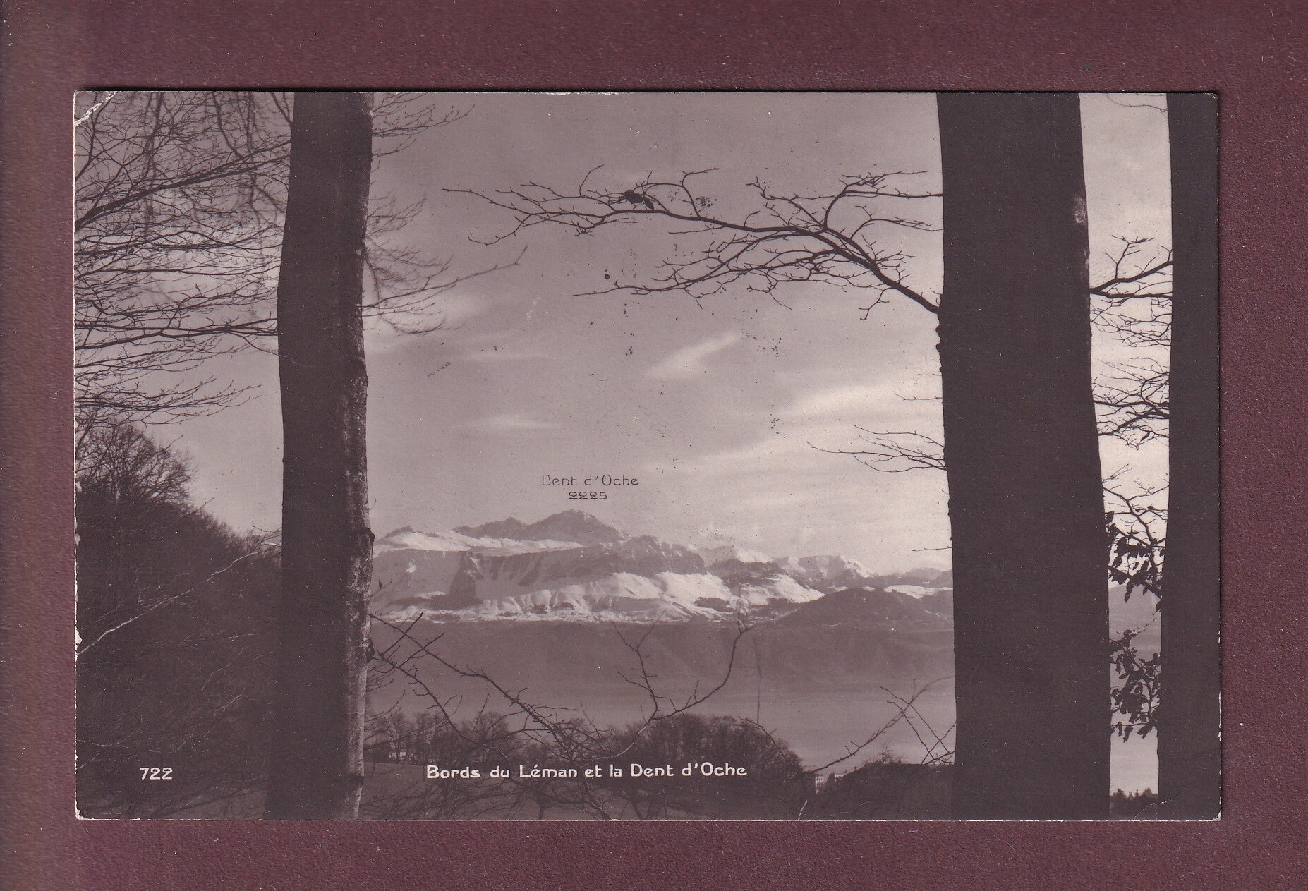 Bords du LAC LEMAN - Dent d'Oche - 1920