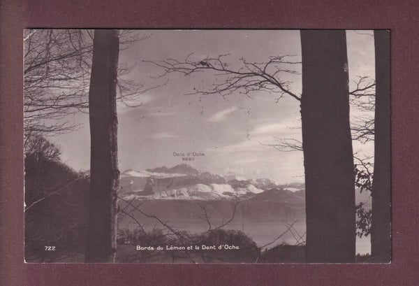 Bords du LAC LEMAN - Dent d'Oche - 1920