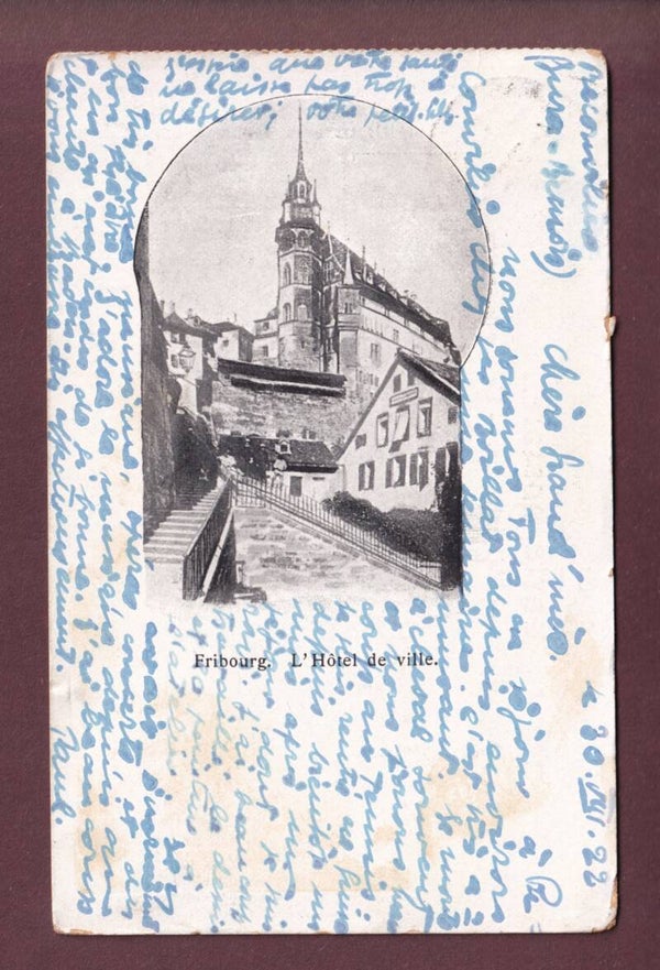 FRIBOURG - Hôtel de Ville - 1922