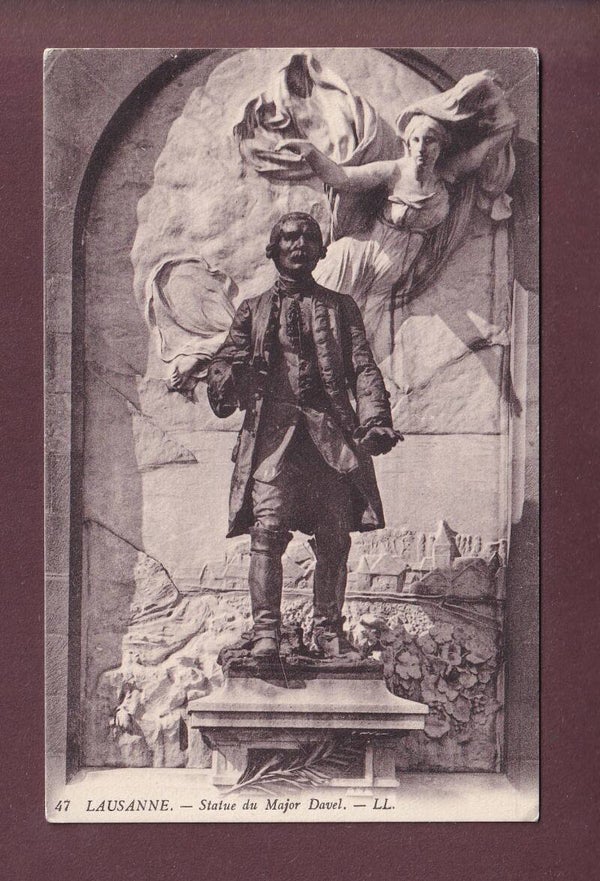 LAUSANNE - Statue du Major Davel - 1920