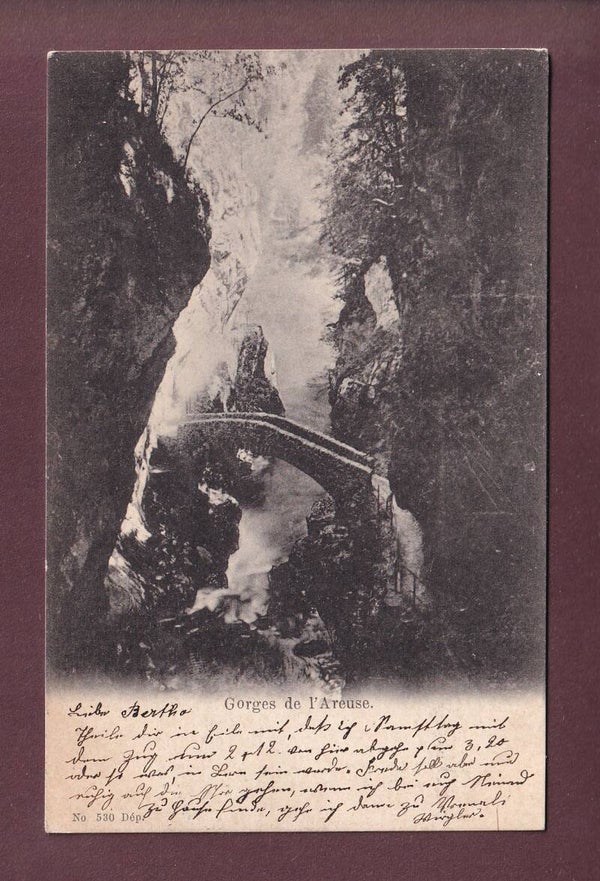 Gorges de l'AREUSE - 1901