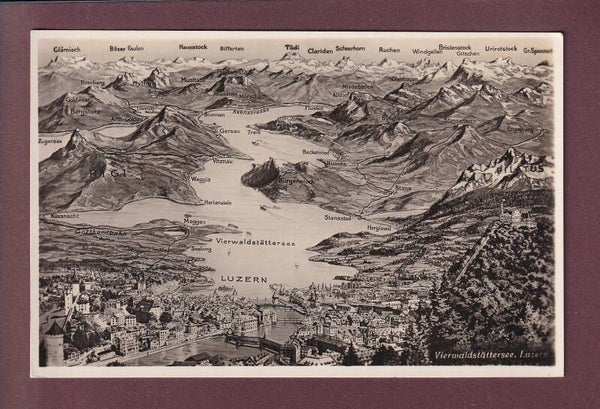LUZERN und Umgebung - Vogelschau