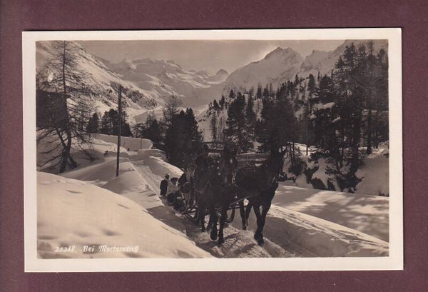 Bei MORTERATSCH - Pferdschlitten