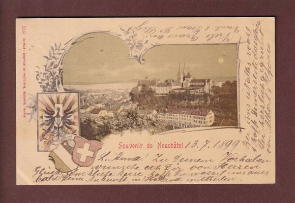 Souvenir de NEUCHÂTEL - 1899 CPN