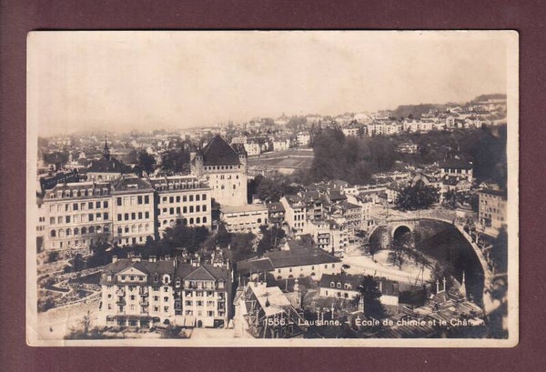 LAUSANNE - Ecole de chimie et Château - Tunnel // pli //