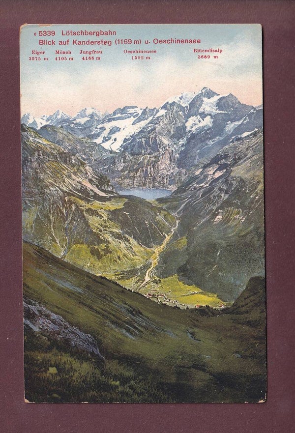 Lötschbergbahn - Blick auf KANDERSTEG