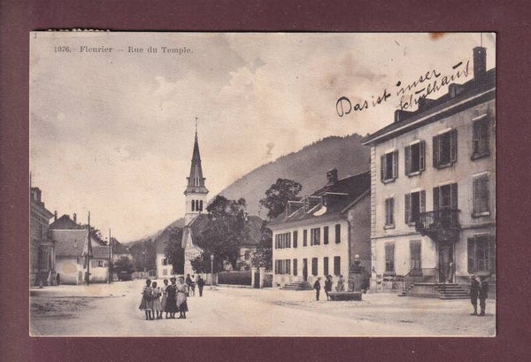 FLEURIER - Rue du Temple - 1911