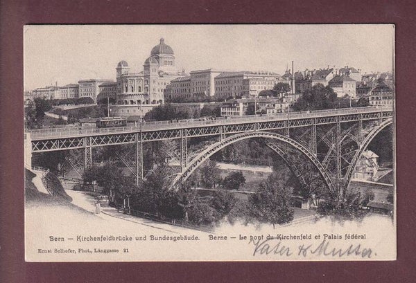 BERN - Kirchenfeldbrücke - Tram - 1904
