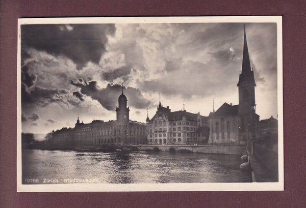 ZÜRICH - Stadthausquai - 1925