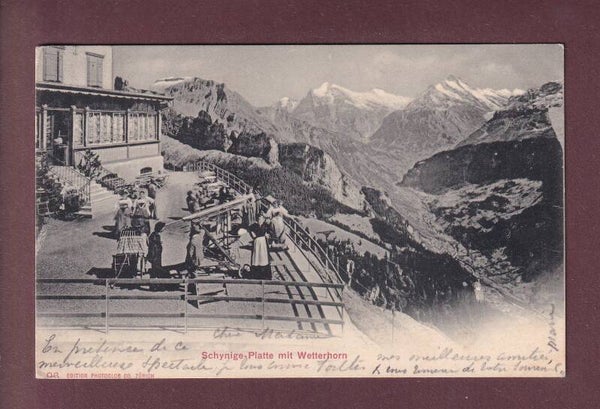 SCHYNIGE PLATTE - Terrasse - 1901