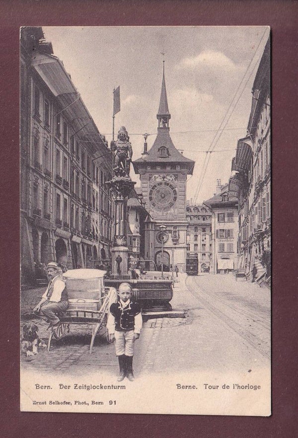 BERN - Zeitglockenturm - Bueb - 1909 // Eckbug //