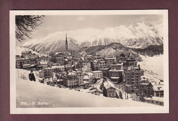 ST. MORITZ unter Schnee - Mann