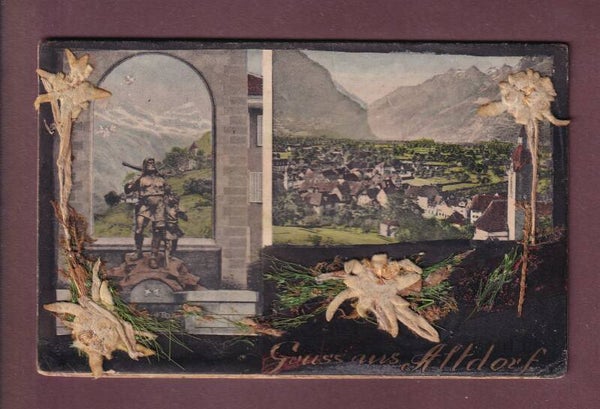 Gruss aus ALTDORF - Getrocknetes Edelweiss