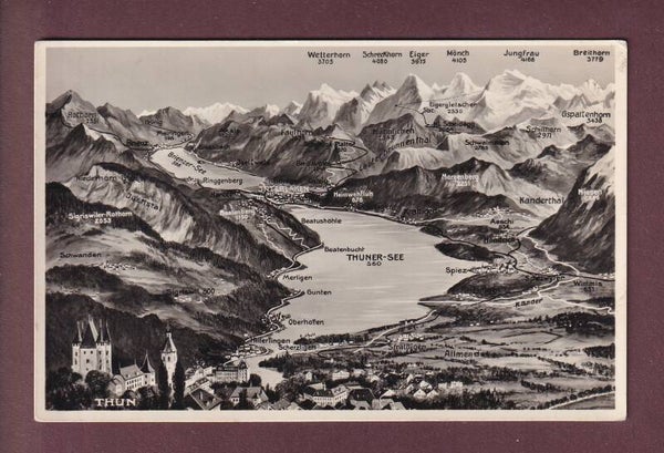 THUN und Umgebung - Vogelschau