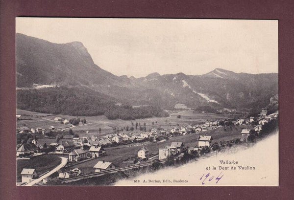 VALLORBE - Dent de Vaulion