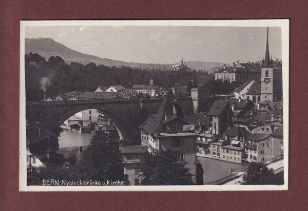 BERN - Nydeckbrücke - Kirche