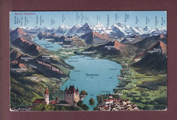THUN und Umgebung - Vogelschau