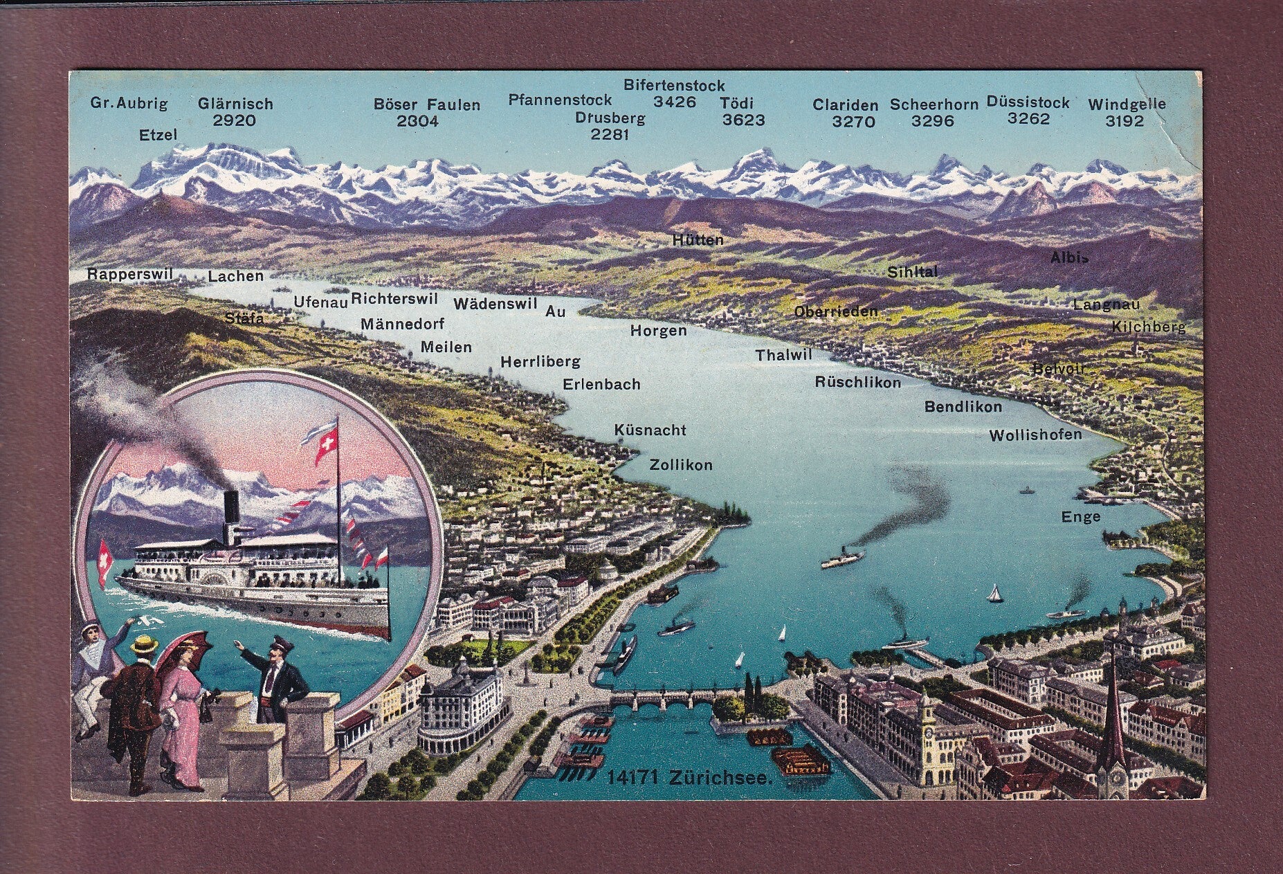 ZÜRICHSEE und Umgebung - Rück sehen // Eckbug //
