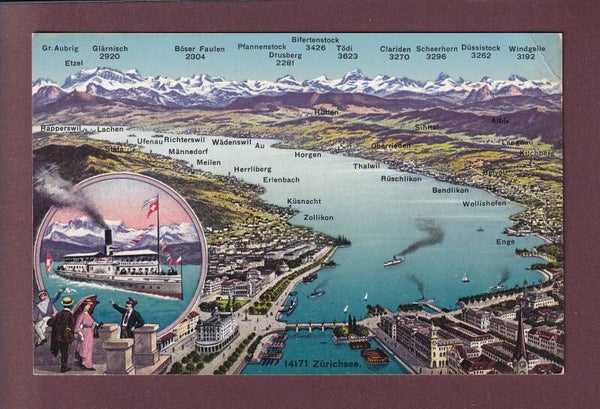 ZÜRICHSEE und Umgebung - Rück sehen // Eckbug //
