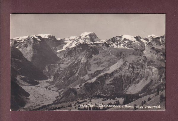 KNEUGRAT ob Braunwald - Tödi - Claridenstock - 1924