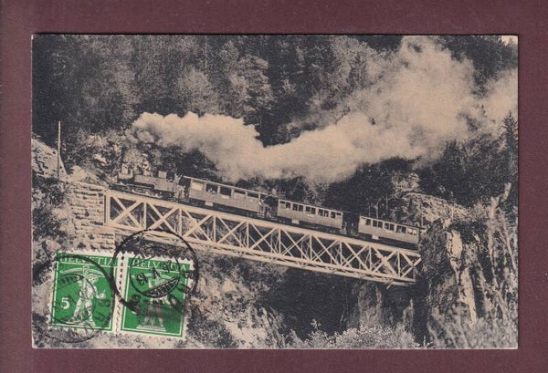 BRÜNIGBAHN - Untere Brücke bei Meiringen - 1913