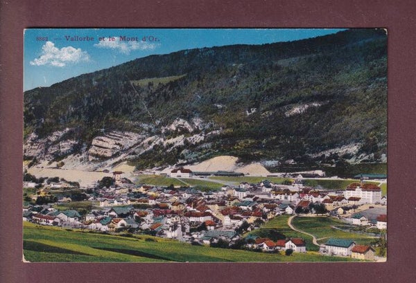 VALLORBE et le Mont d'Or - 1917 // pli //