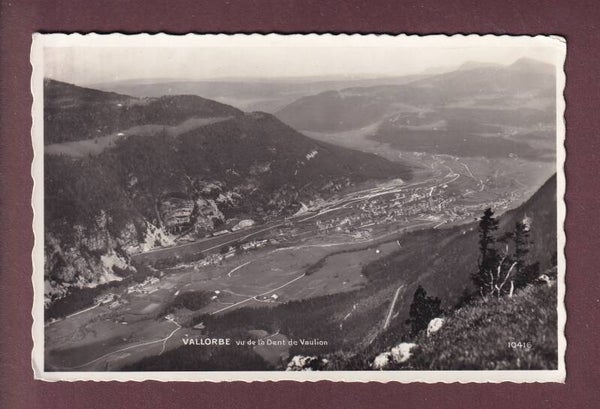 VALLORBE vu de la Dent de Vaulion - 1949