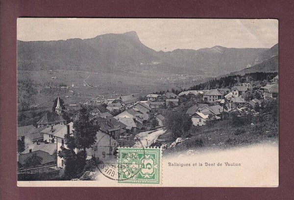 BALLAIGUES - Dent de Vaulion - 1905 // pli d'angle //