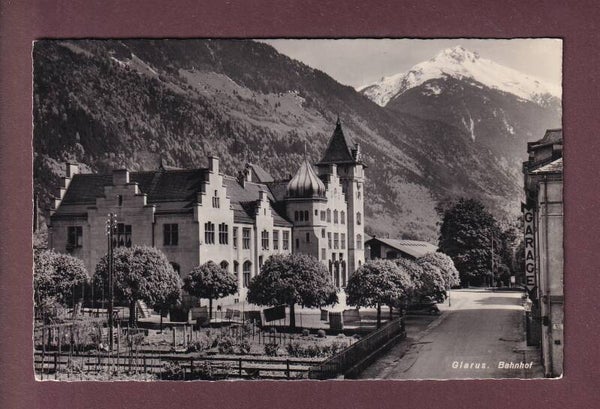 GLARUS - Bahnhof - 1961 Luftpost
