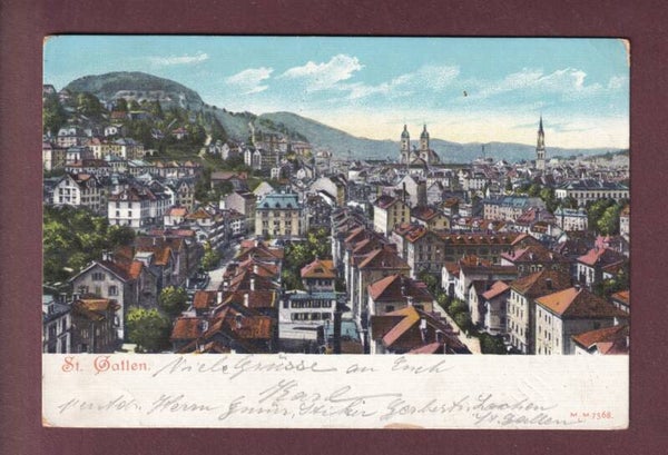 ST. GALLEN - Teilansicht - 1906