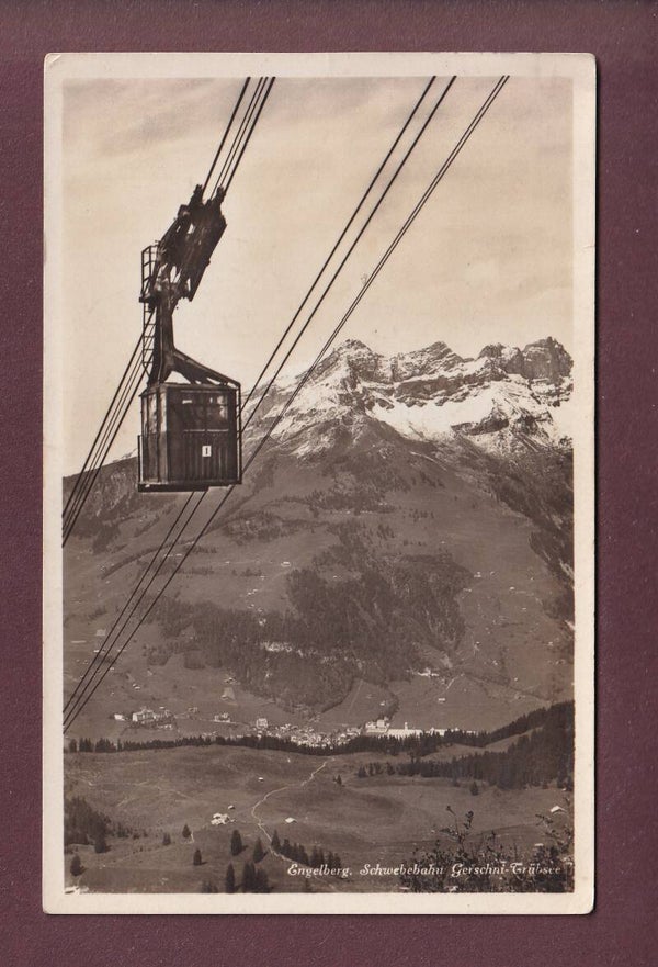 Engelberg - Schwebebahn GERSCHNI-TRÜBSEE - 1933