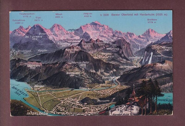 INTERLAKEN und Umgebung - Vogelschau