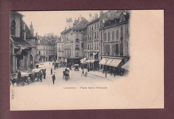 LAUSANNE - Place St. François - Attelages
