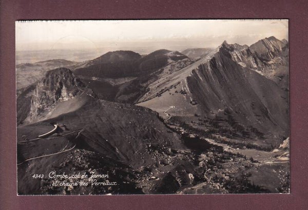 Combe et col de JAMAN - Chaine des Verreaux - Vue aérienne