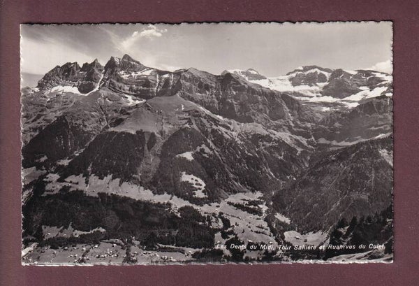 Les DENTS DU MIDI vues du Culet - 1949