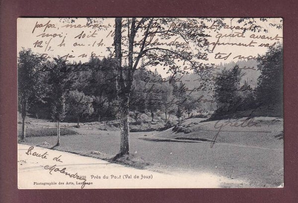 LE PONT - Vallée de Joux - 1909 // pli d'angle //