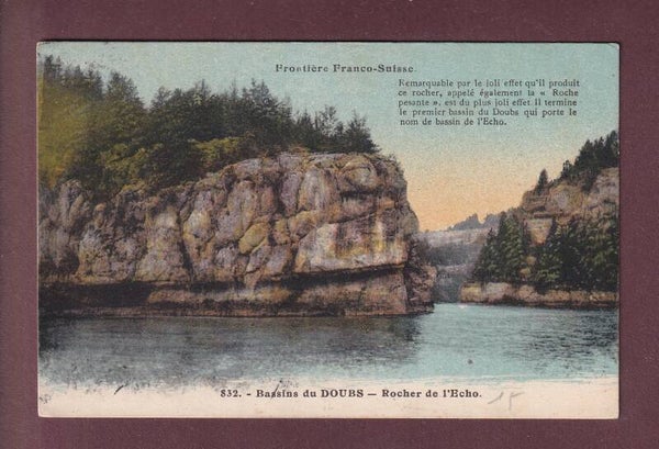 Bassins du DOUBS - Rocher de l'Echo - 1930