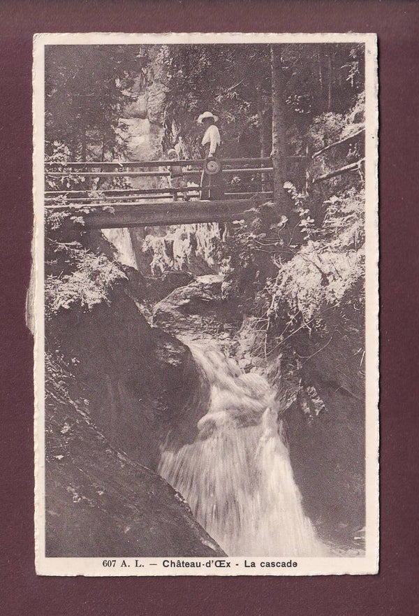 CHÂTEAU D'OEX - La Cascade - Animé - 1917