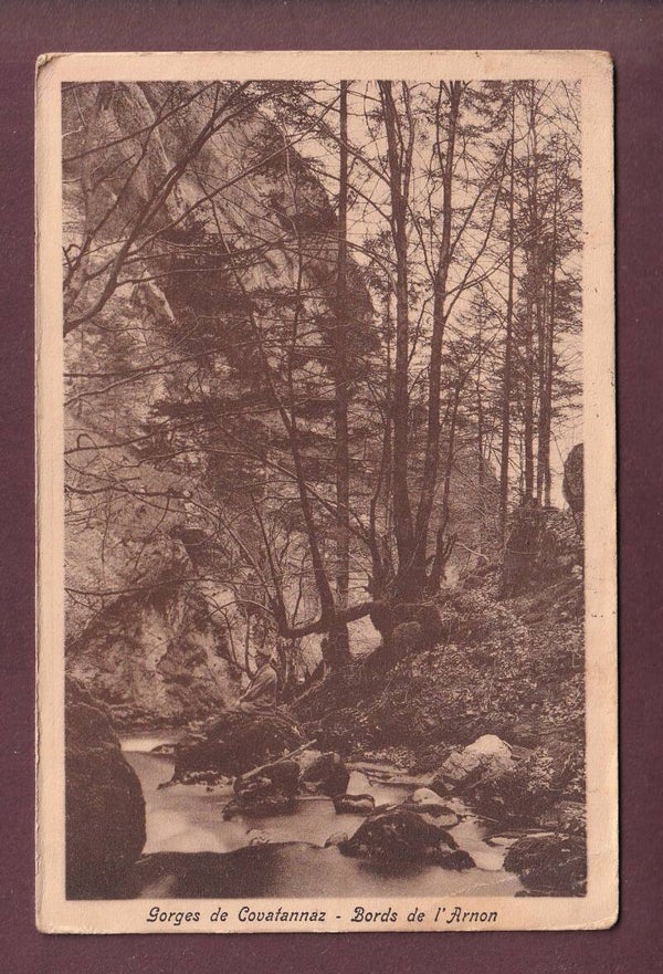 Gorges de COVATANNAZ - L'Arnon - 1908 // pli d'angle //