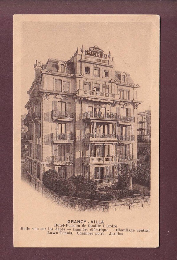 LAUSANNE - Pension GRANCY-VILLA - 1914 // pli d'angle //