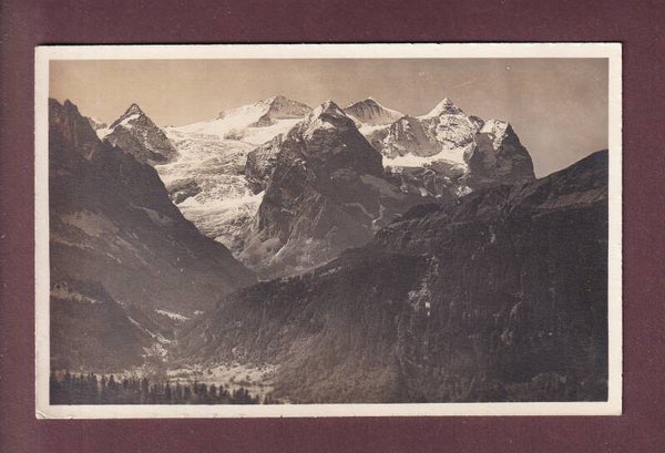 ROSENLAUI-GLETSCHER und Wetterhorn vom Hasliberg aus
