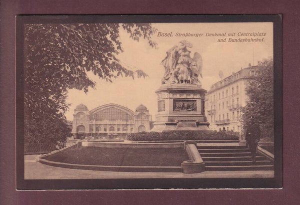 BASEL - Strassburger-Denkmal - Bundesbahnhof