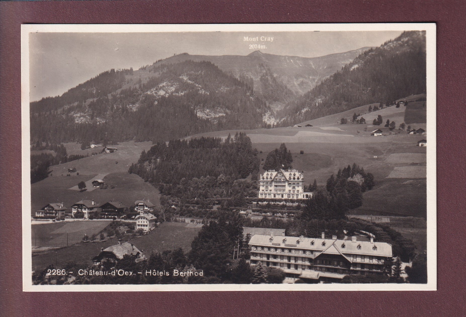 CHÂTEAU D'OEX - Hôtel Berthod
