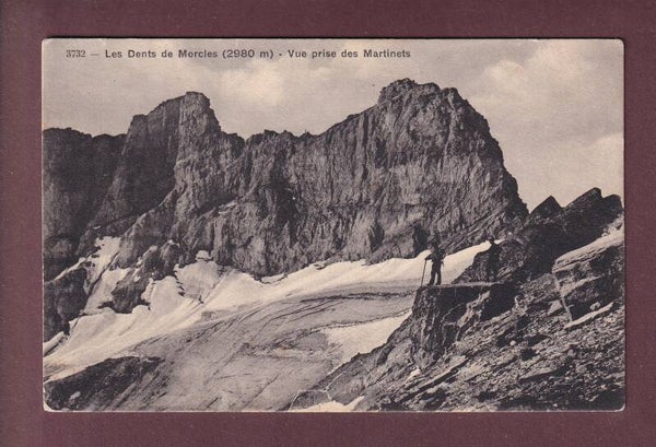 Les DENTS DE MORCLES prises des Martinets - Alpinistes