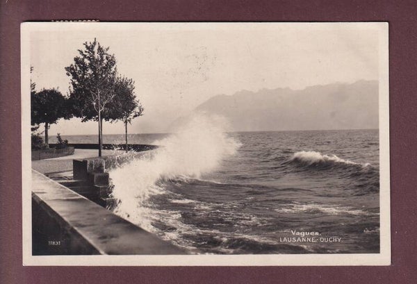LAUSANNE - Ouchy - Vagues - 1930