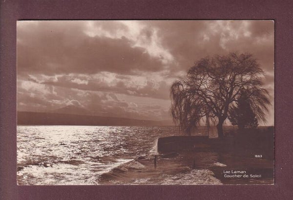 LAC LEMAN - Coucher de soleil - 1913