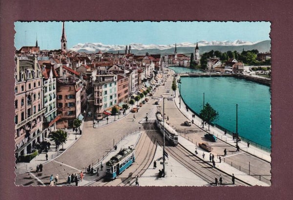 ZÜRICH - Limmatquai - Tram - 1954